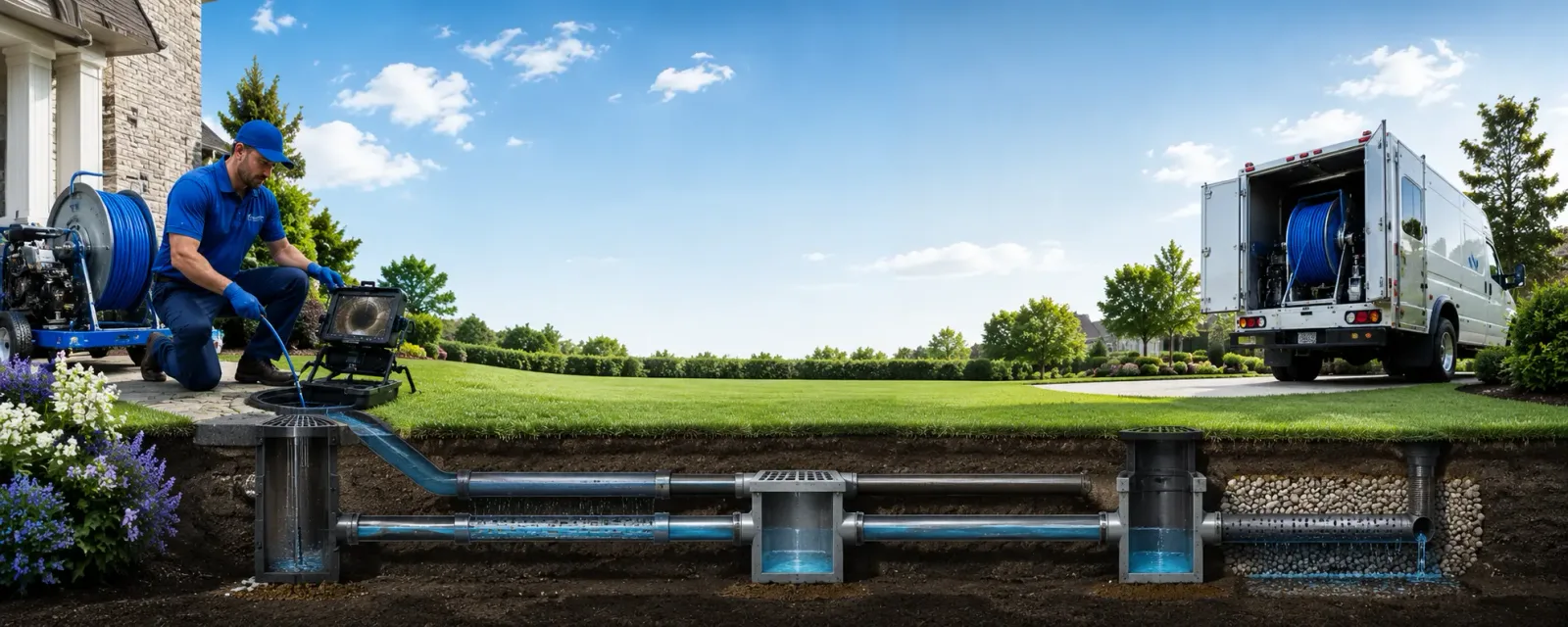 Outdoor drain cleaning information for Kings Mills, OH
